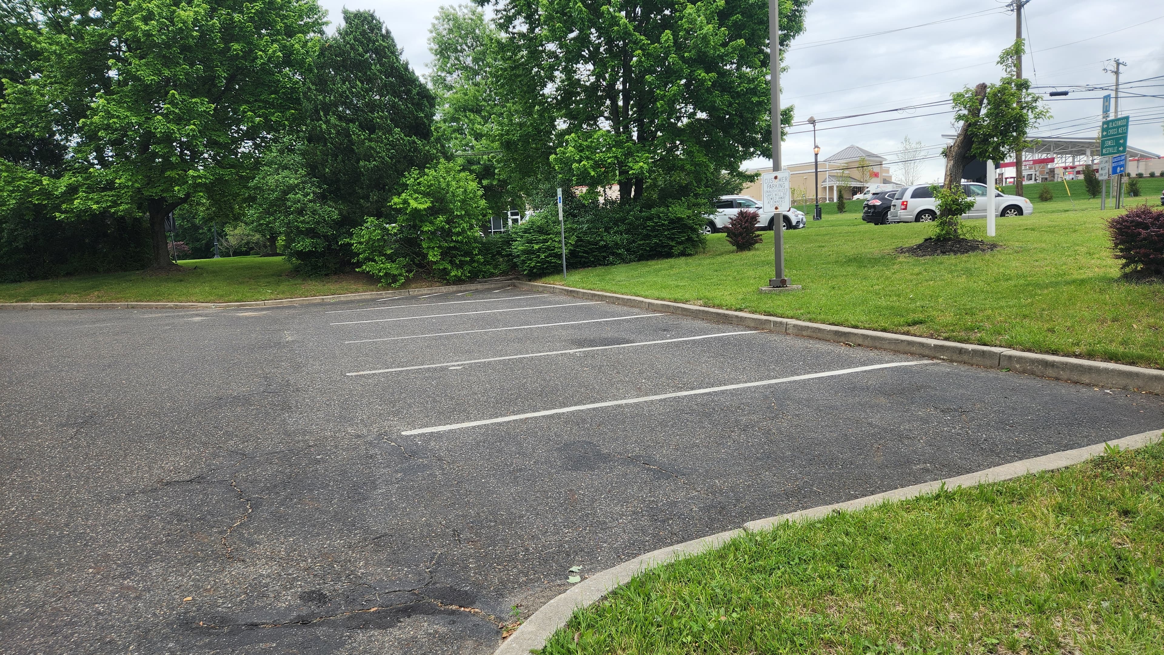 spotless cleaners parking lot